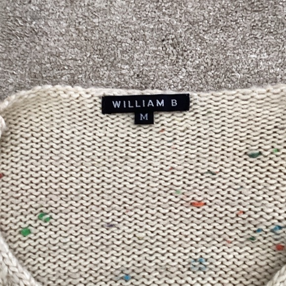 Willow & Root Cream Speckled V-Neck Sweater - Picture 2 of 4